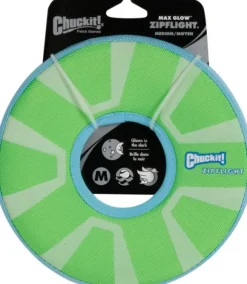 Chuckit! Max Glow Zipflight itsevalaiseva koiranlelu, Medium