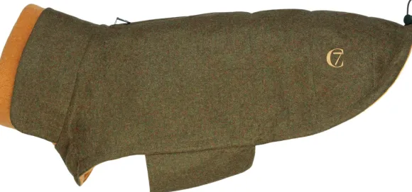 Cloud7 Dog Coat Brooklyn Flannel koiran talvitakki, koot 3-5, Autumn Green