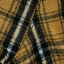 Cloud7 Dog Rain Coat Glasgow Plaid koiran takki, koko 6, Yellow