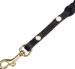 Cloud7 Leash Central Park koiran talutushihna, S, Black Gold Braided