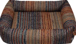 Cloud7 Sleepy Stripes koiranpeti, S, Blue-Red