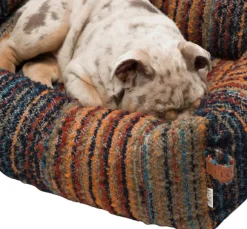 Cloud7 Sleepy Stripes koiranpeti, S, Blue-Red