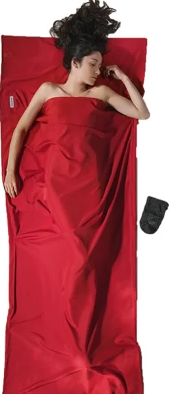 Cocoon TravelSheet Microfiber -makuupussilakana, punainen