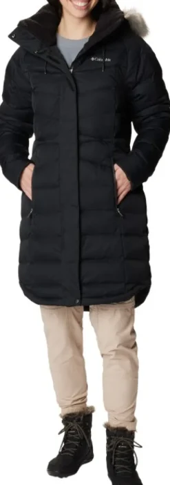 Columbia Belle Isle Mid Down Jacket naisten untuvatakki, musta