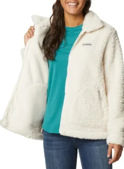 Columbia Winter Pass Sherpa FZ naisten fleecetakki, valkoinen