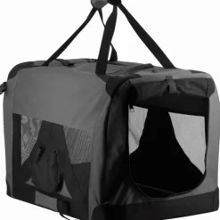 Companion Pet Soft Crate kuljetuskoppa, harmaa/musta, XL