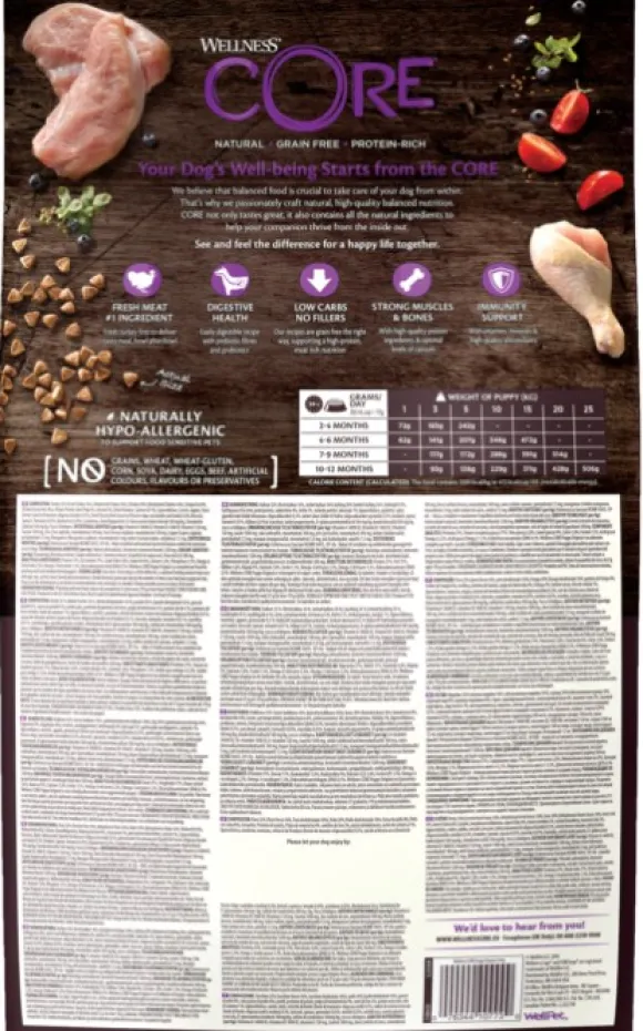 CORE Puppy Original koiranpennun ruoka, kalkkuna/kana,10 kg