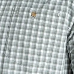 Craghoppers M's NosiLife Nuoro Check Long Sleeved Shirt Lichen Green / Ecru Check