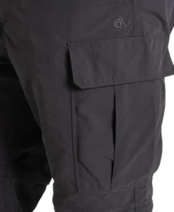 Craghoppers NosiLife Convertible Cargo katkolahjehousut, musta