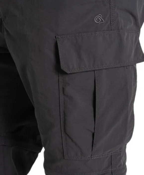 Craghoppers NosiLife Convertible Cargo katkolahjehousut, musta