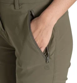 Craghoppers NosiLife Pro Convertible Trouser III naisten katkolahjehousut, Wild Olive