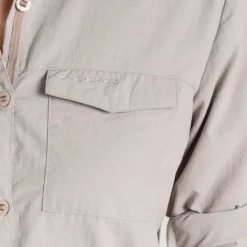 Craghoppers W's NosiLife Adventure Long Sleeved Shirt III Soft Mushroom