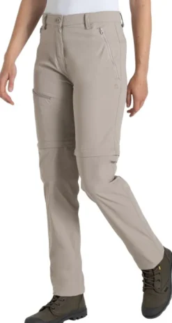 Craghoppers W's NosiLife Pro Convertible Trouser III Soft Mushroom