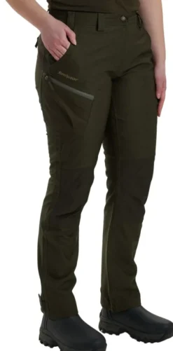 Deerhunter Lady Chasse Trousers naisten metsästyshousut, vihreäruskea