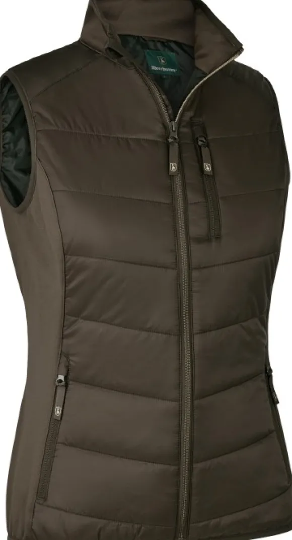 Deerhunter Lady Heat Padded Waistcoat naisten lämpöliivi, ruskea