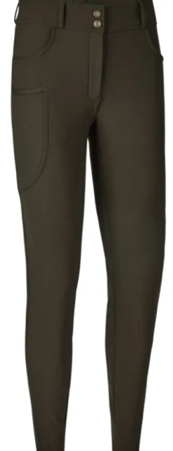 Deerhunter Lady Hunting Tights naisten metsästyslegginsit, vihreäruskea