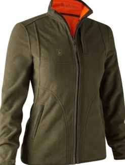 Deerhunter Lady Pam Bonded Fleece Jacket naisten fleecetakki, Reversible Orange
