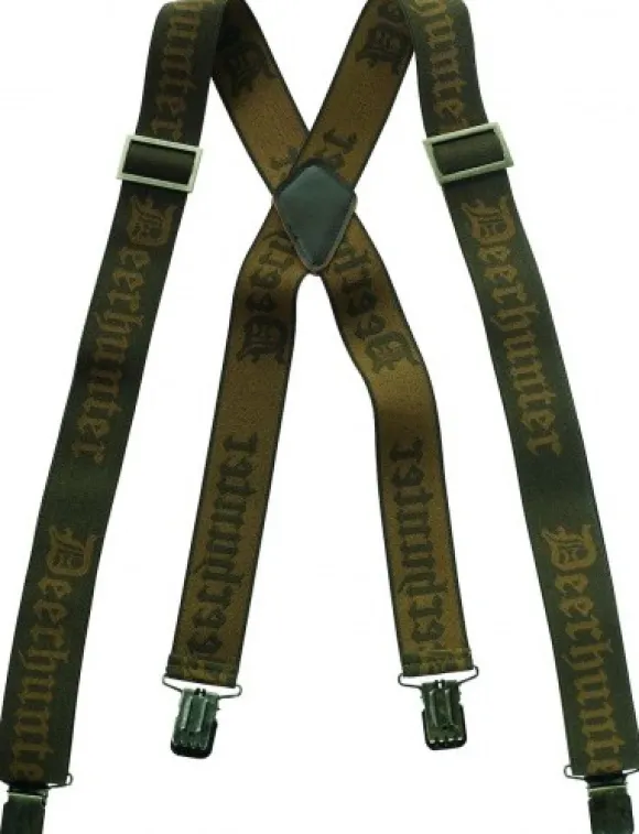 Deerhunter Logo Braces with Clips - 120 cm Art green
