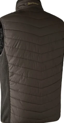 Deerhunter Moor Padded Waistcoat w. Knit Brown leaf