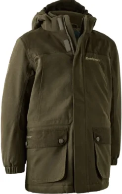 Deerhunter Youth Eagle Winter Jacket lasten metsästystakki, Tarmac Green