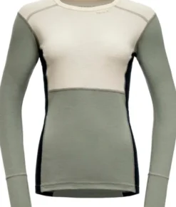 Devold Lauparen Merino 190 Shirt Woman Raw White/Fog/Ink