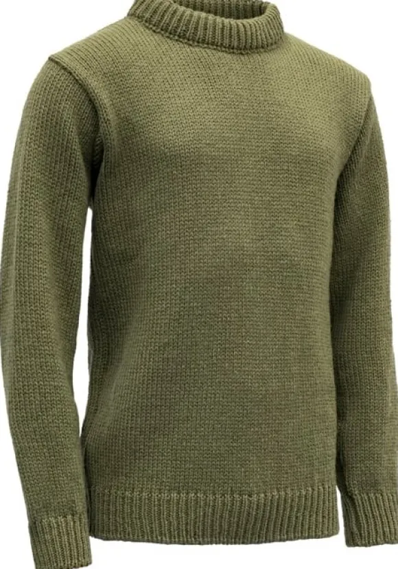 Devold Nansen Sweater Crew Neck Unisex Olive