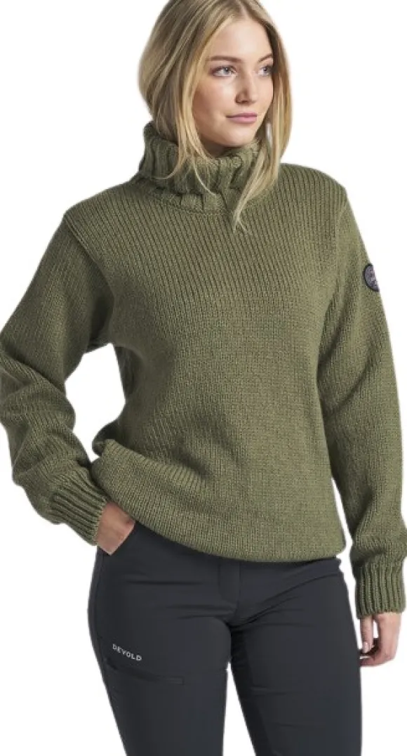 Devold Nansen Sweater Crew Neck Unisex Olive