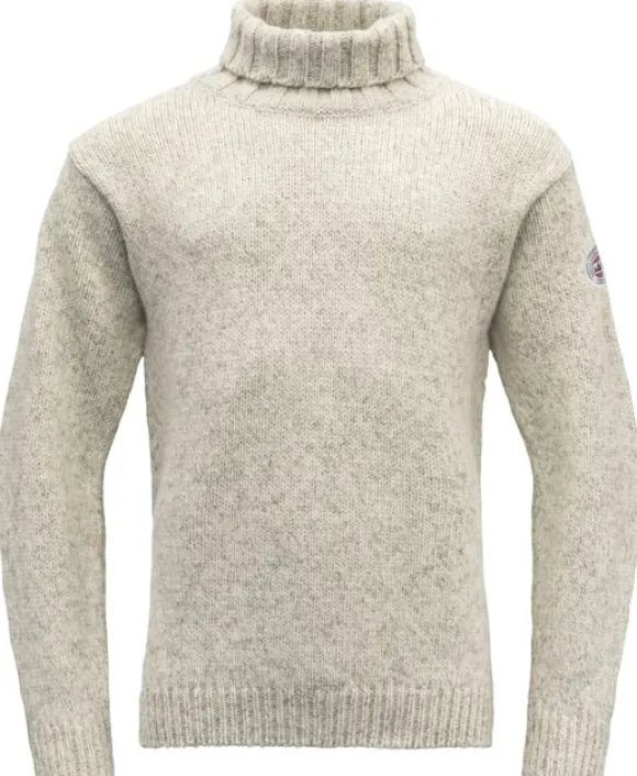 Devold Nansen Sweater High Neck Unisex Grey Melange
