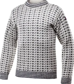 Devold Original Islender Crew Neck Unisex Offwhite/Anthracite