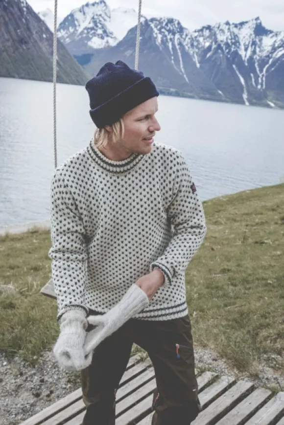 Devold Original Islender Crew Neck Unisex Offwhite/Anthracite