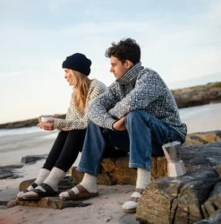 Devold Svalbard Sweater High Neck Unisex Off White/Anthracite