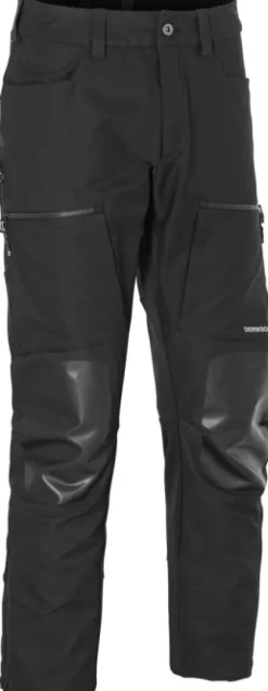 Didriksons Isac -tekniset ulkoiluhousut, unisex, musta
