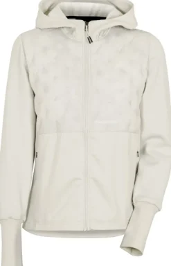 Didriksons Valda FZ naisten hupparitakki, hopea/valkoinen