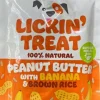 DOGGI Lickin' Treat Peanut Butter with Banana and Brown Rice makupala, 100 g