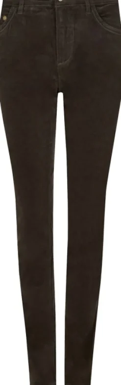Dubarry Honeysuckle Cord Pants naisten housut, tummanruskea