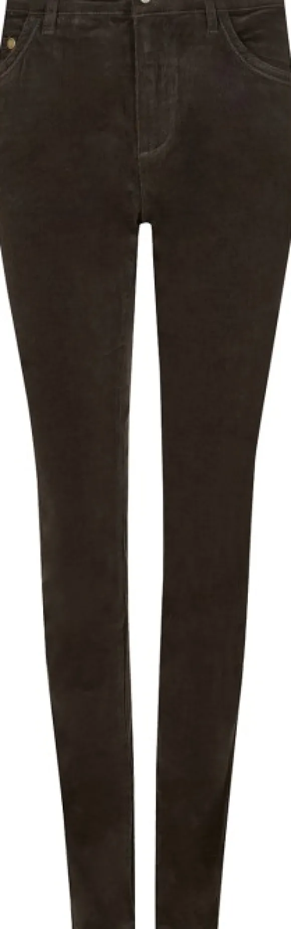 Dubarry Honeysuckle Cord Pants naisten housut, tummanruskea