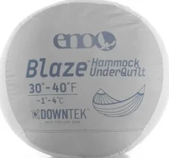 Eno Blaze UnderQuilt lämmin alushuopa, harmaavalkoinen