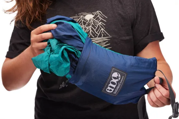 Eno DoubleNest Bluesign kahden hengen riippumatto, oliivi/oranssi