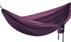 Eno DoubleNest Bluesign kahden hengen riippumatto, violetti/vaalea viininpunainen