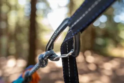 Eno DoubleNest Bluesign kahden hengen riippumatto, sininen/sinivihreä/oranssi