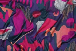 Eno DoubleNest Bluesign Print kahden hengen riippumatto, Synthwave/Sapphire