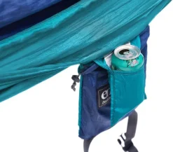 Eno DoubleNest Bluesign Print kahden hengen riippumatto, Synthwave/Sapphire