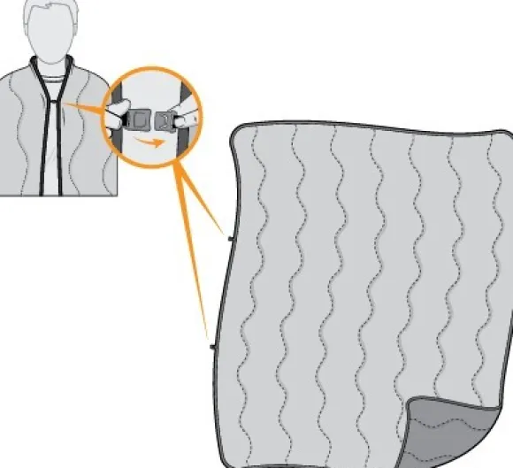 Eno FieldDay Blanket fleecepeitto, Tie Dye V2