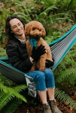 Eno SingleNest Bluesign yhden hengen riippumatto, musta/tummanharmaa