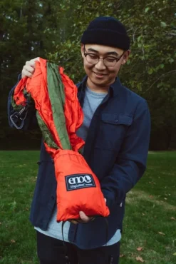 Eno SingleNest Bluesign yhden hengen riippumatto, musta/tummanharmaa