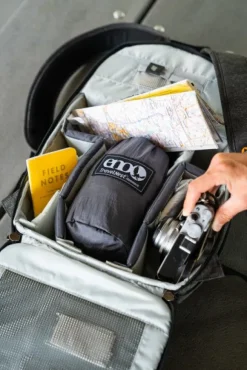 Eno TravelNest Hammock + Straps Combo riippumatto ja kiinnitysjärjestelmä, vihreä