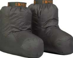 Exped Down Sock tossut, tummanharmaa