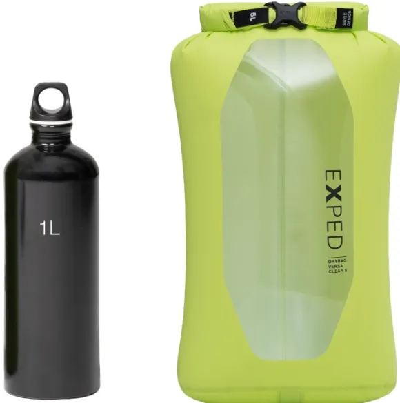 Exped Drybag Versa Clear 5 kuivapussi, Lime