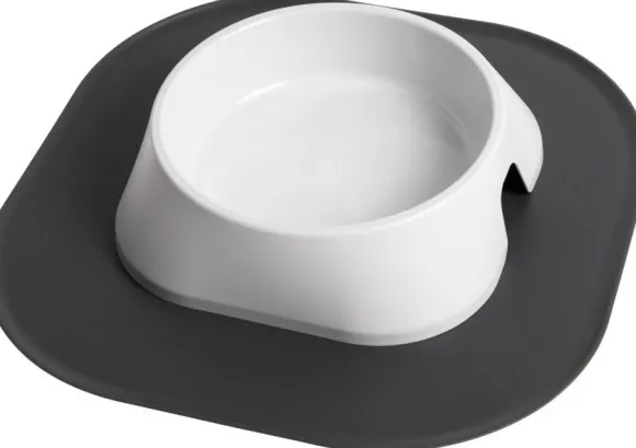 Fiboo ruokakulhomatto, 32 x 32 cm, tummanharmaa