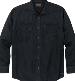 Filson Lightweight Alaskan Guide Shirt flanellipaita, sinimusta